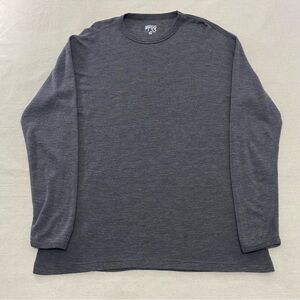 Minus 33 Superfine Merino Wool Shirt Mens XL Gray Activewear Base Layer Hiking